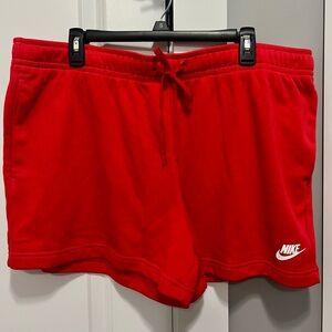 Nike Women's Bright Red Athletic Shorts